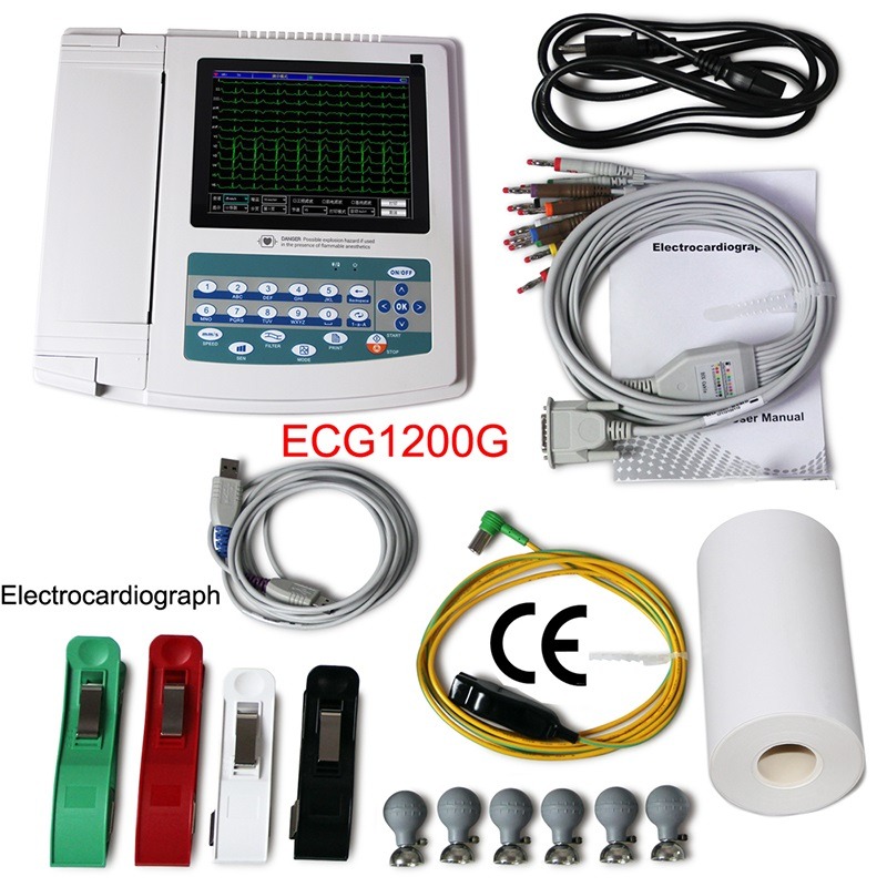 Hospital Digital 12 Channel Ecg Machine Electrocardiograph Ecg Prices