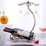 Bronze H43.5cm Wine Glass Upside Down Holder , 1.2kg Upside Down Glass Rack