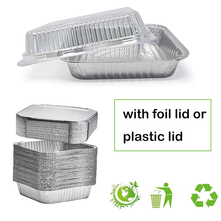 Disposable Pan Alu Foil Containers 800ml Disposable Baking Sheets