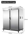 Stainless Steel Buffet Food Warmer Cart for Catering 220V/50HZ/1Ph Power Supply