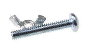 China Grade 10.9 Round Threaded Stud Bolts M8 Butterfly Yellow Zinc Plated Bolts wholesale