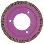 LK Stenter Brush Wheel Bruckner Plastic Purple Body Bristle Pig Hair Nylon Hair