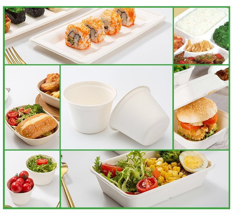 Restaurant Compostable Soup Bowls , 26Oz Disposable Microwave Bowls Recycled