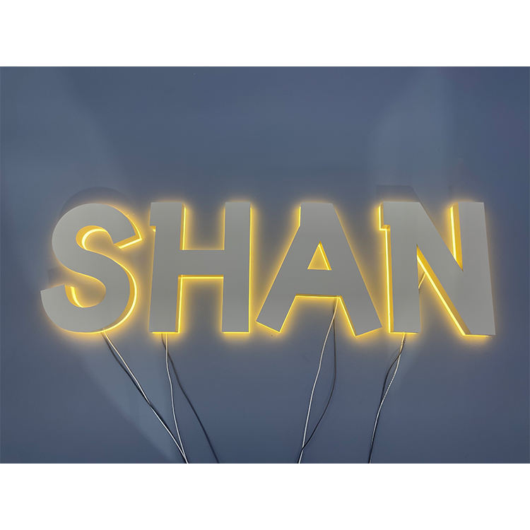LED Luminous Characters Acrylic Borderless Luminous Logo Door Sign Luminous Character Logo