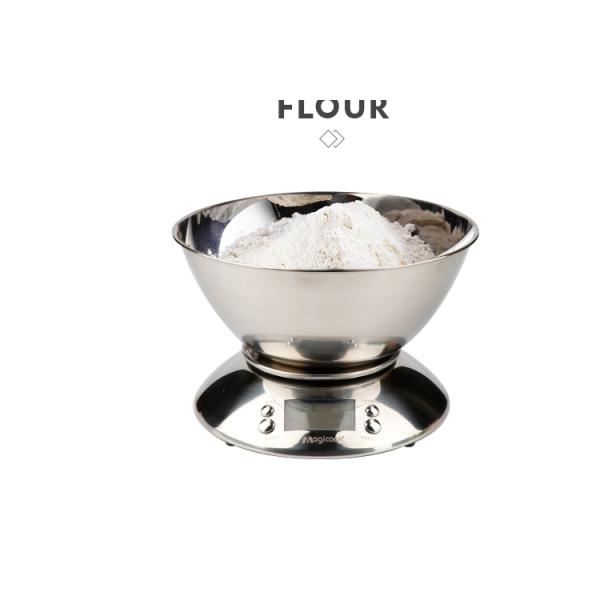 Stainless Steel Material 201 ABS Base Digital Kitchen Scale in 215*145mm Product Size for Accurate and Easy Weighing