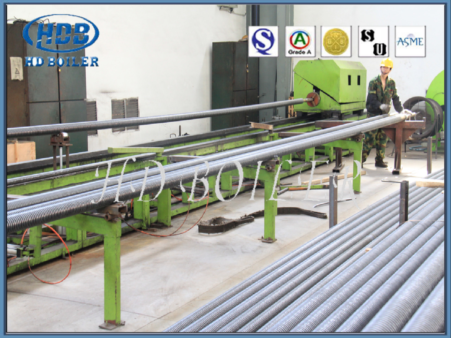 Serrated Sprial Type Boiler Fin Coil For Heat Exchange