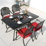65*65*90cm Cast Aluminium Stacked Chairs for Dining Restaurant Outdoor Garden