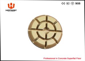 China Round Concrete Floor Polishing Pads With Resin And Diamond Powder 10mm Thick wholesale