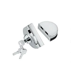 China Glass door locks LC-002, stainless steel 304 plate, finishing satin or mirror wholesale