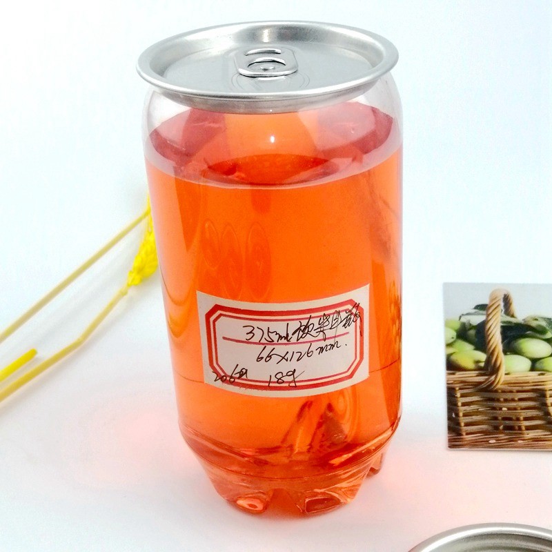 126mm 375ml Clear Plastic Juice Bottle For Cold Beverage