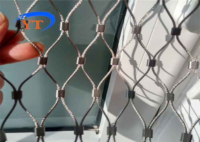 316 Stainless Steel Balustrade Wire Mesh 1.5mm 60x60mm Customized Size