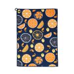 Printed microfiber waffle pattern tour golf club cleaning towel custom logo