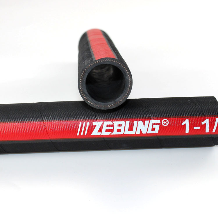 NBR Rubber Hydraulic Oil Hose , Flexible Textile Braided Oil Suction Hose