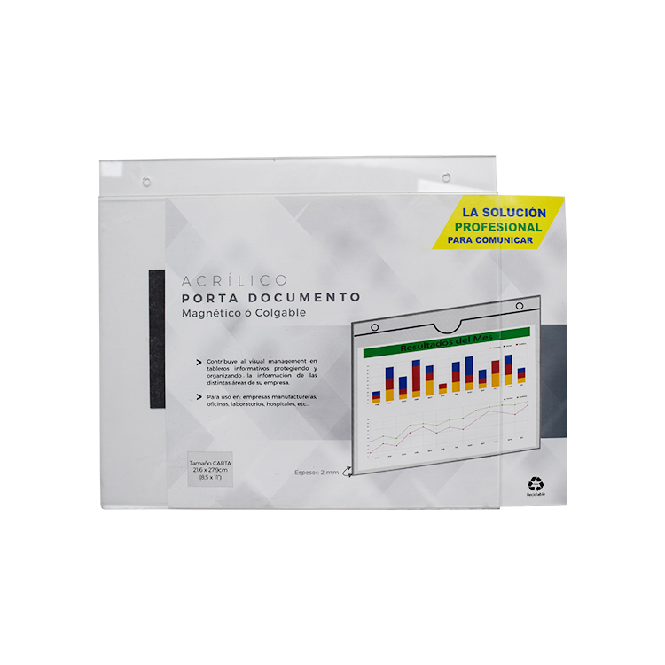 Magnetic Acrylic File Box Holder