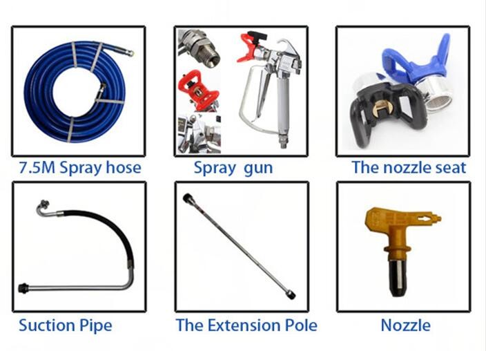 Handheld Airless Professional Paint Sprayer For Staining , Paint Spraying Equipment