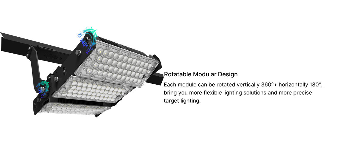 Dimming High Power LED Flood Light Outdoor 960W High Lumen Floodlight
