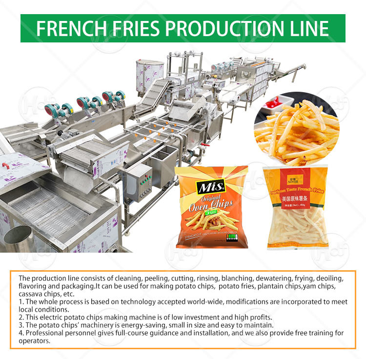 HFD Manufacturer Automatic Chips Making Machine Potato Chips Making Plant