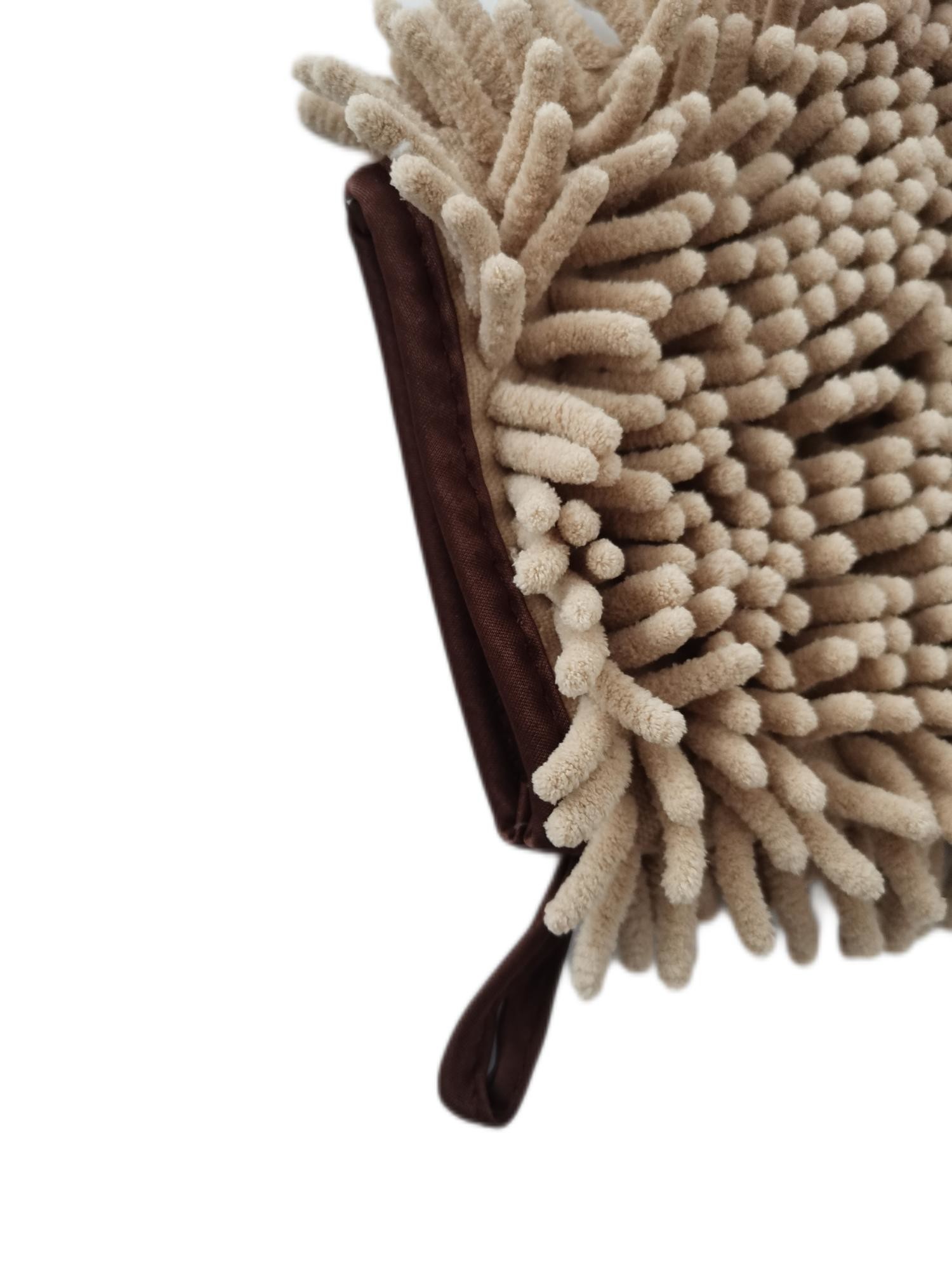 All Purpose Chenille Pet Wash Mitt Embroidery Wash Mitt Cleaning Cloth Microfiber