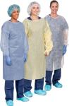 Medical Surgical 60gsm Yellow Fluid Resistant Isolation Gowns