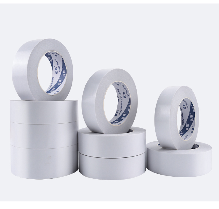Easy To Tear Double Side Tissue Tape High Viscosity Transparent Strong Adhesive Tape