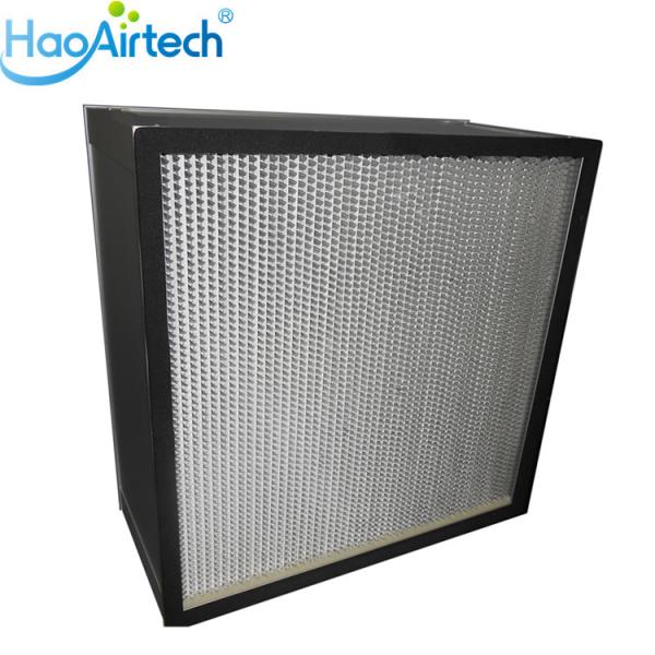 Commercial Clean Room HEPA Air Filter Media , Stainless Steel Frame