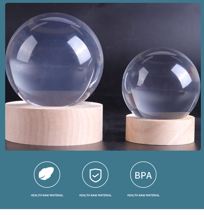 Home Decoration Solid Acrylic Sphere , Clear Acrylic Contact Juggling Ball