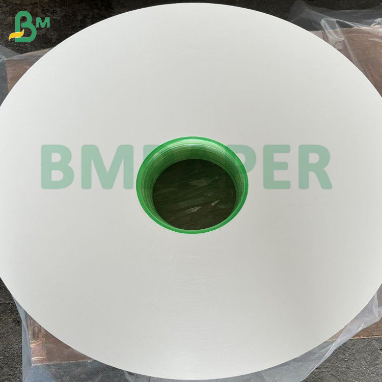 Food Grade White Toothpick Wrapping Paper Roll 24 - 28GSM 26.5-32mm Width Virgin Pulp Biodegradable Kraft