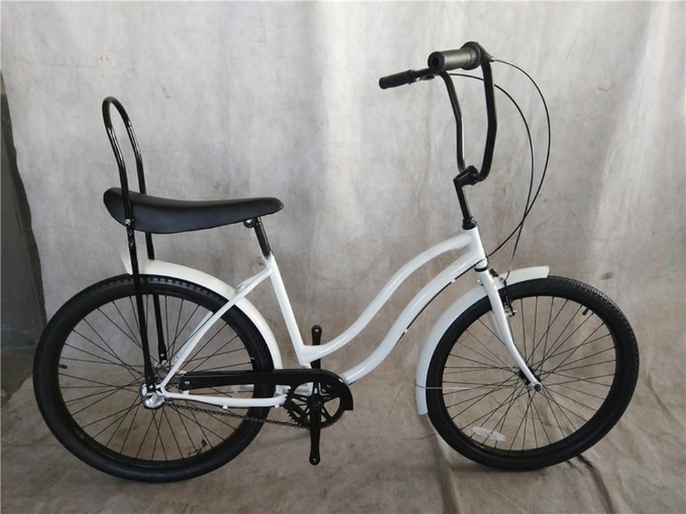 26 Inch 3 Speed Adult Classic Lowrider Bike Beach Cruiser Bicycle with 1.8m Length