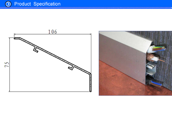aluminium skirting board