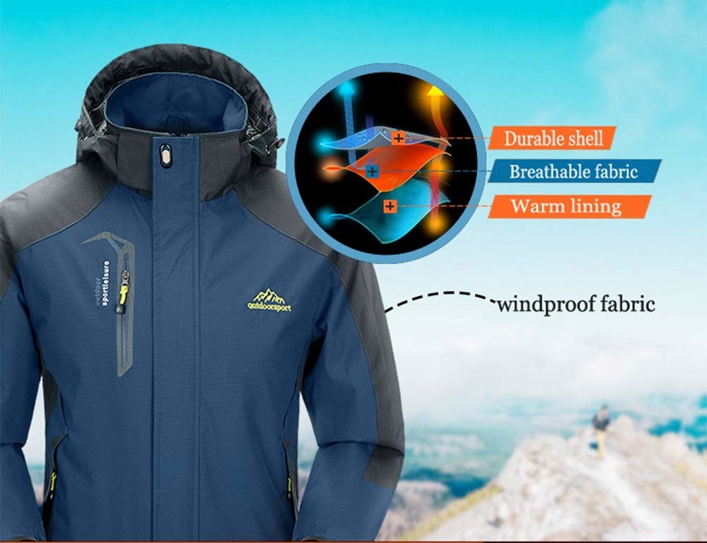 100% Polyester Womens Custom Outdoor Clothing , Breathable Rain Jacket Lightweight Windproof