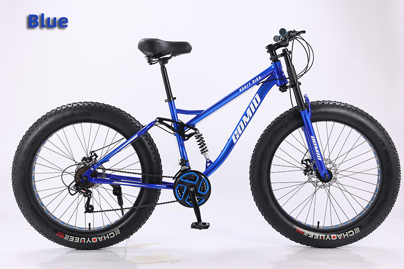 200kg Load Capacity Full Suspension Mountain Cycle Bicycle OEM Customizable Fat Tire Bike for Snow and Mountain Terrain