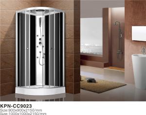 China Shower Cabin with white acrylic tray chrome aluminium wholesale