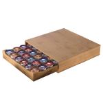 bamboo coffee pod storage drawer
