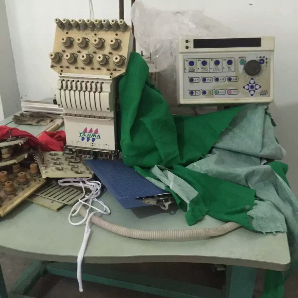 Second Hand Industrial Embroidery Machine For Caps And T Shirts TMEX-C901