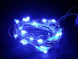China Blue raindrop 3v battery operated led light 20leds wholesale