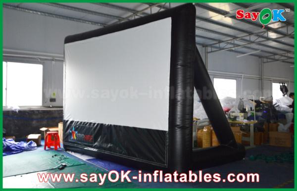 Outdoor Inflatable Projection Screen 7mLx4mH Inflatable Movie Screen PVC