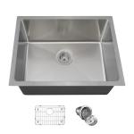 18 Guage Undermount Single Basin Handmade Kitchen Sink 3-1/2''