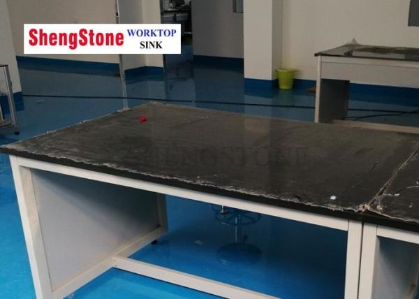 Acid Resistant Phenolic Resin Laboratory Countertops For Lab Furniture , Black