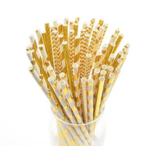 China 197mm 8mm Reusable Straight Mugs Bar 100 Biodegradable Paper Straws wholesale