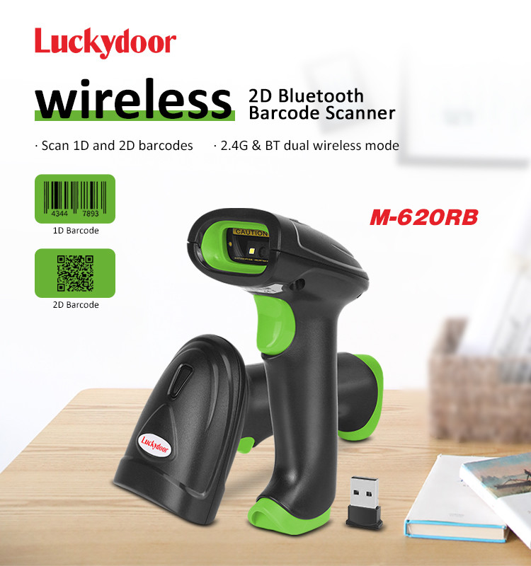 Handheld 2D CMOS Wireless Barcode Scanner CE FCC Rohs Certification