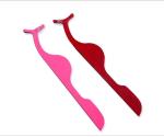 Rustproof Lash Volume Tweezers , OEM Strip Eyelash Tweezers