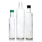 Empty Marasca Glass Oil Bottle 100ml 750ml Transparent Green