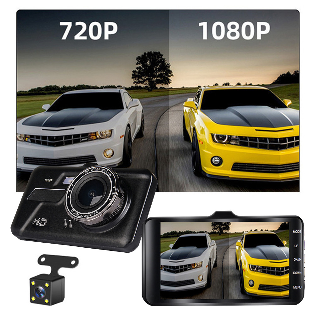 32GB Night Vision Registrar Motion Activated Dashcam Rear Camera Video DVR 4"