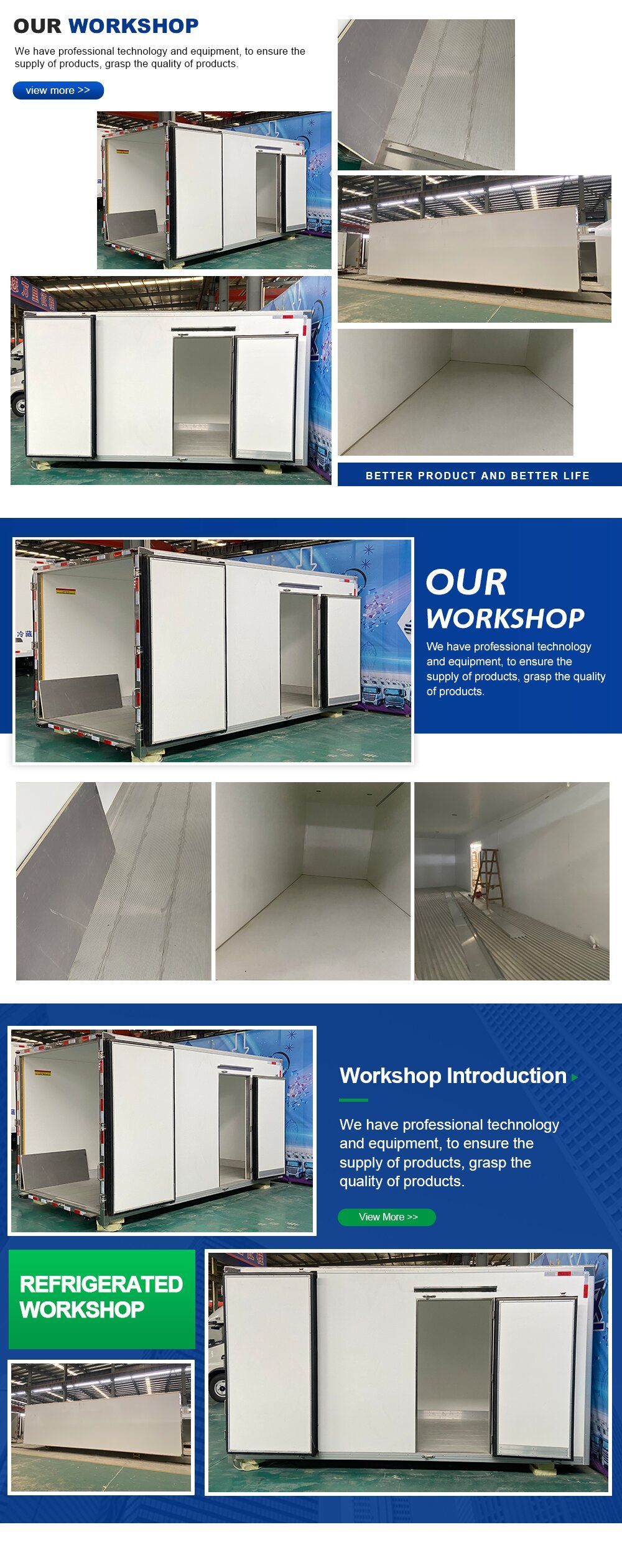 Refrigerator Freezer Truck 10tons Refrigerated Heavy Trucks