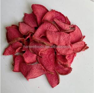 China OU Dried Fruits Vegetables Radish Slices Dried Red Turnip Chips wholesale