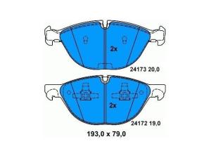 China X6 E71 BMW Front Brake Pads 34116778048 Rust Prevention Rustproof wholesale
