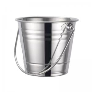 China 20L Round Stainless Steel Bucket Empty Food Can For Ice Wine Beer Packaging wholesale
