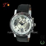 Cool Stylish Leather Strap Quartz Wrist Watch unique dial watch for Men