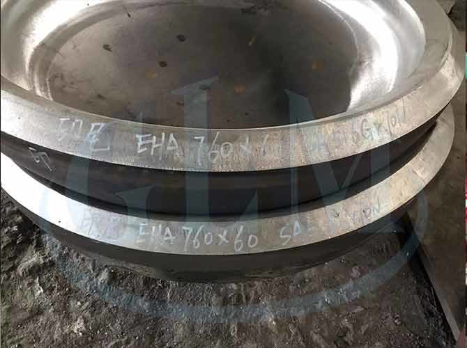 Carbon Steel Hemi Tank Head Q345R 5388mm Diameter 66 Mm