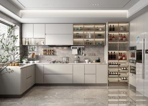 China Residential Hotel Projects Kitchen Units Kitchen Cabinets Design wholesale